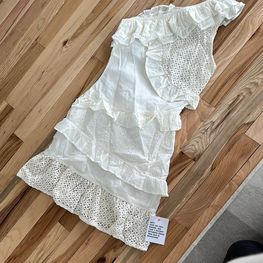 White Ruffled Dress